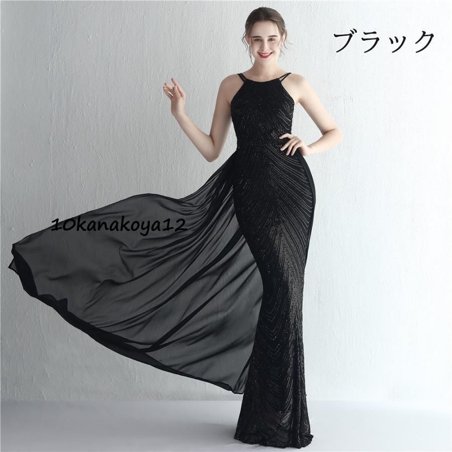 スパンコール カクテルドレス