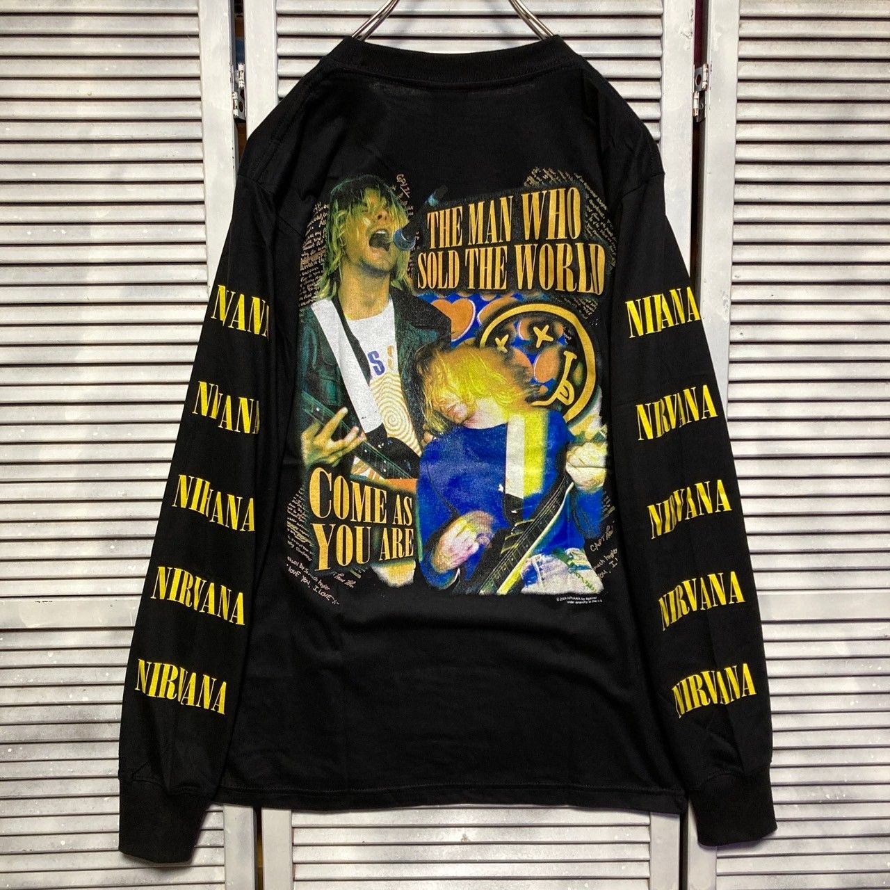 ⭐︎ ニルバーナ NIRVANA カートコバーン 赤ちゃん 黒 長袖 Tシャツ