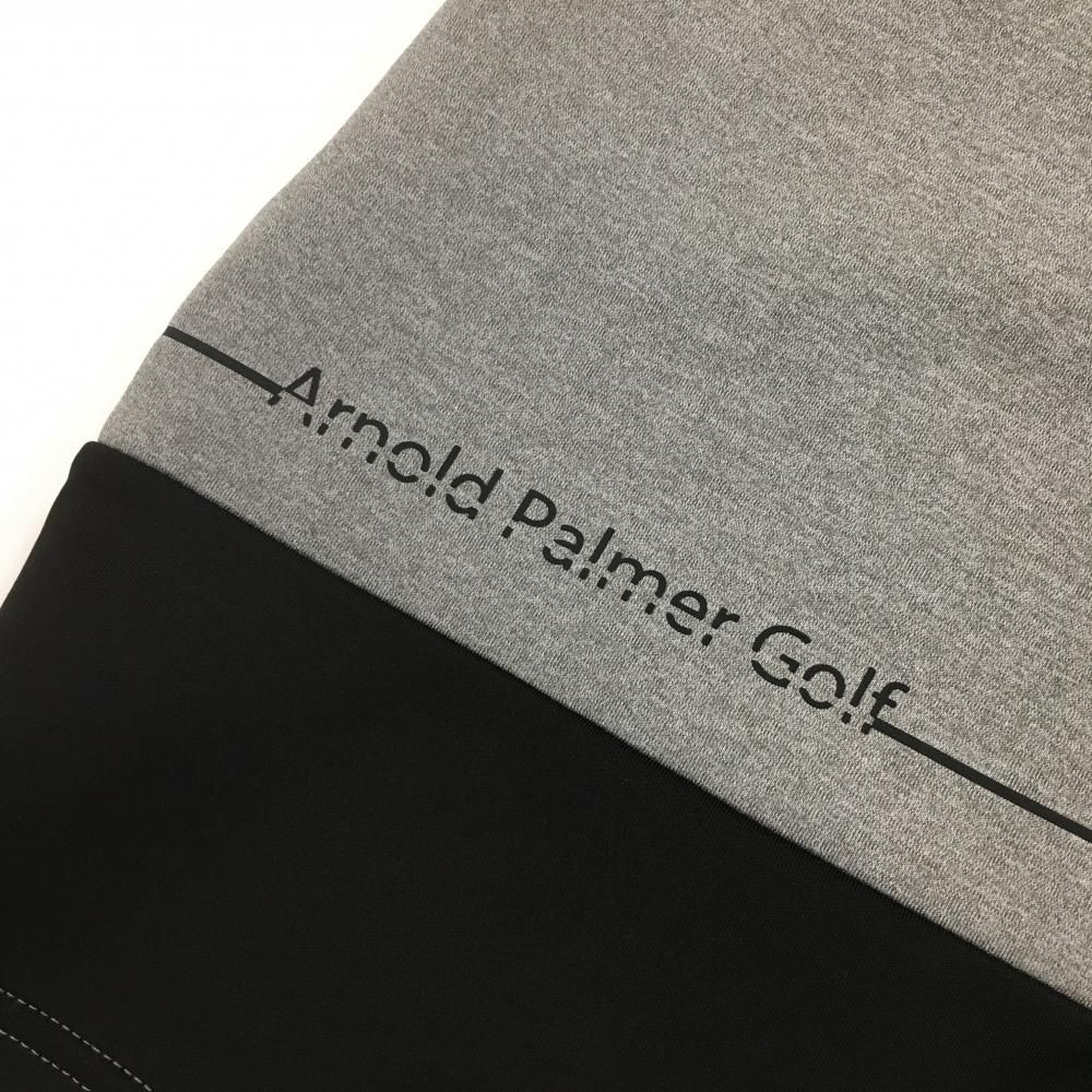 【新品】アーノルドパーマーゴルフ スカート ライトグレー×黒 バイカラー レディース 9(M) ゴルフウェア Arnold Palmer