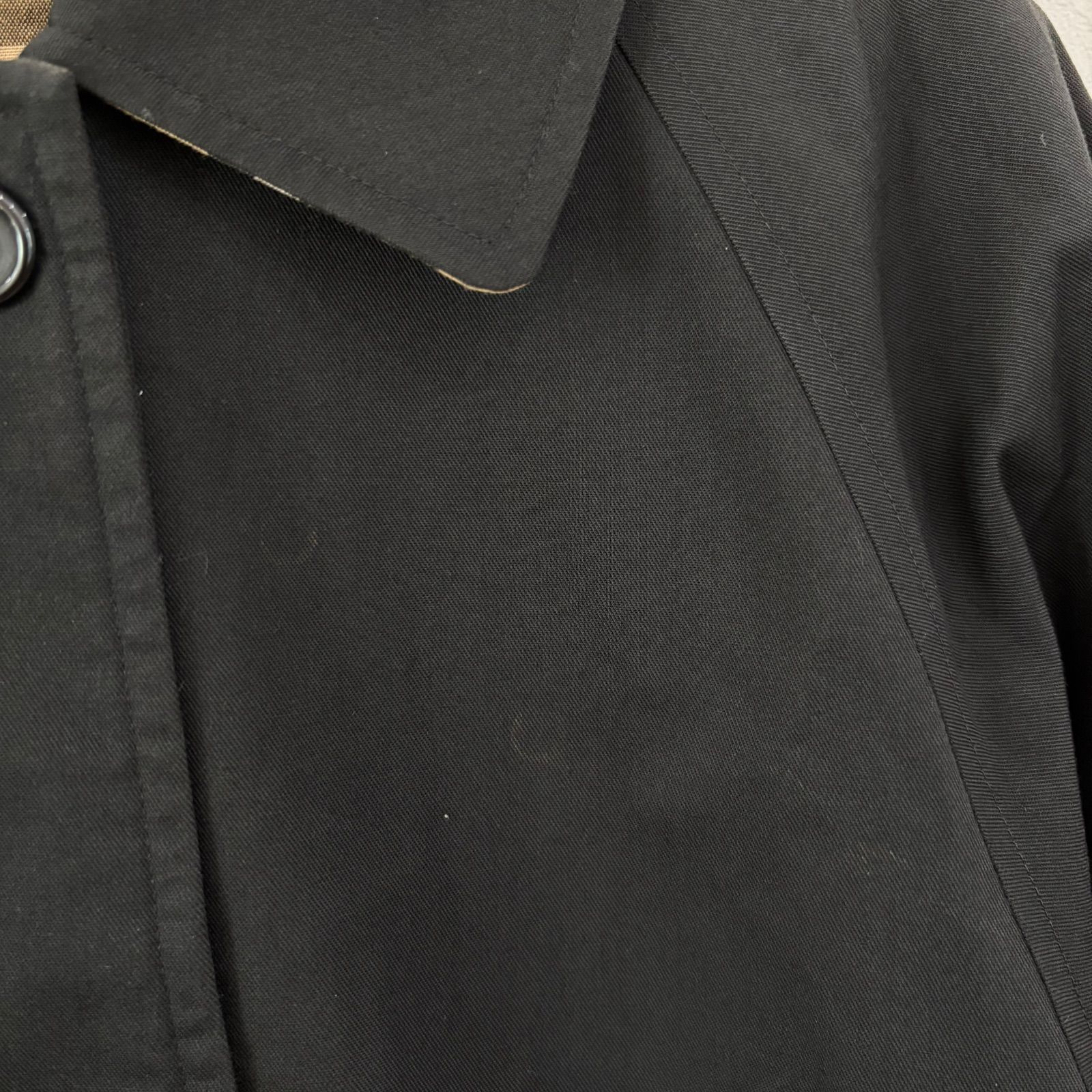 極美品】BURBERRY バーバリー トレンチコート ファー カシミヤ 黒