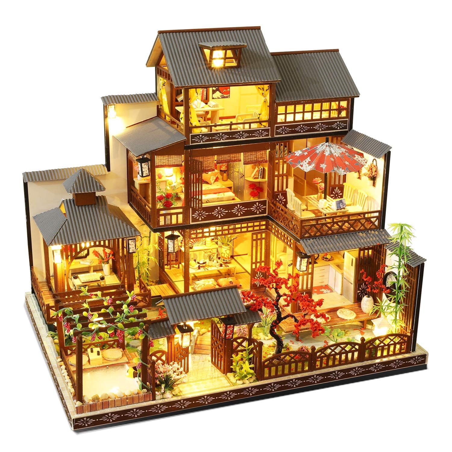 Amazon.co.jp: ミニチュアハウスキット |木製ミニチュアドール