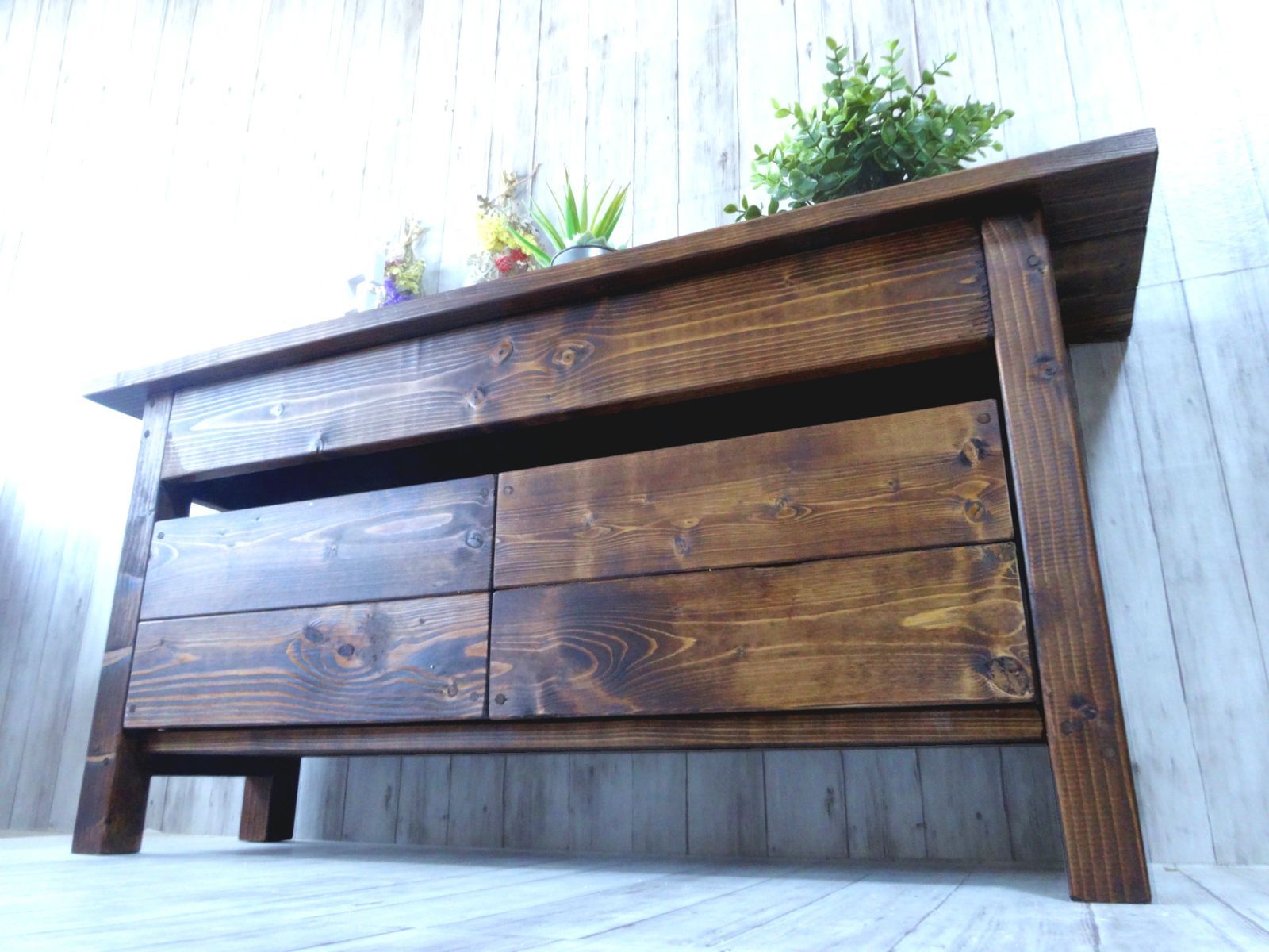 ハンドメイド ２人掛けベンチ