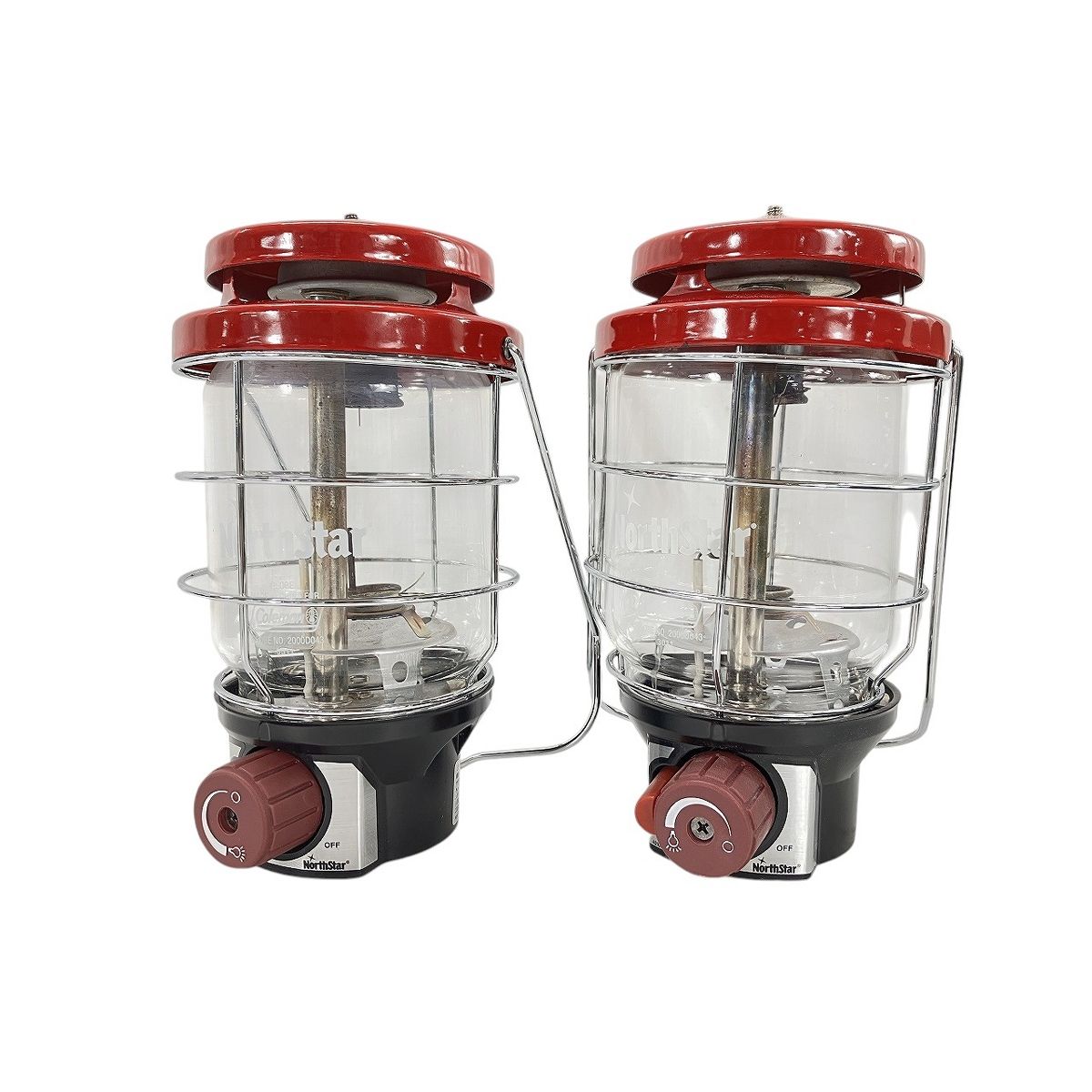 Coleman NorthStar 2000D043 ガスランタン 2点おまとめ キャンプ アウトドア用品 コールマン ジャンク W10459977