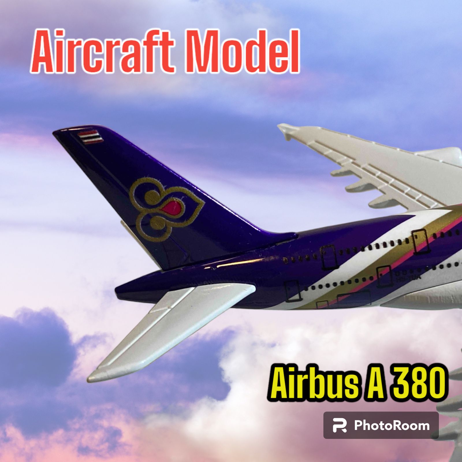 飛行機模型・新品】タイ航空 A380－800 全長14cm - メルカリ