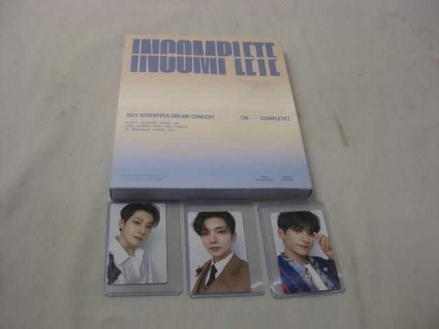中古品 韓流 SEVENTEEN Blu-ray INCOMPLETE 2021 ONLINE CONCERT トレカ ジョシュア ウォヌ DK