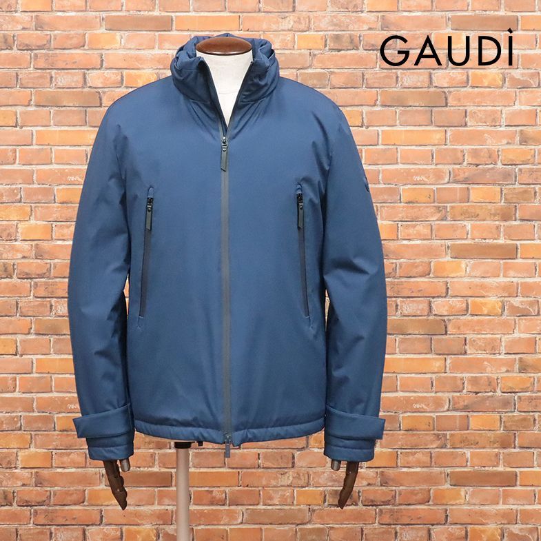 24秋冬/GAUDI/Lサイズ/中綿マウンテンパーカー 撥水 ストレッチ タフタ 止水ジップポケット スポーティー 新品/青/ブルー/ja396/