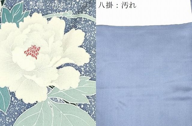 平和屋着物○訪問着 刺繍 牡丹枝梅文 たたき染め 正絹 逸品