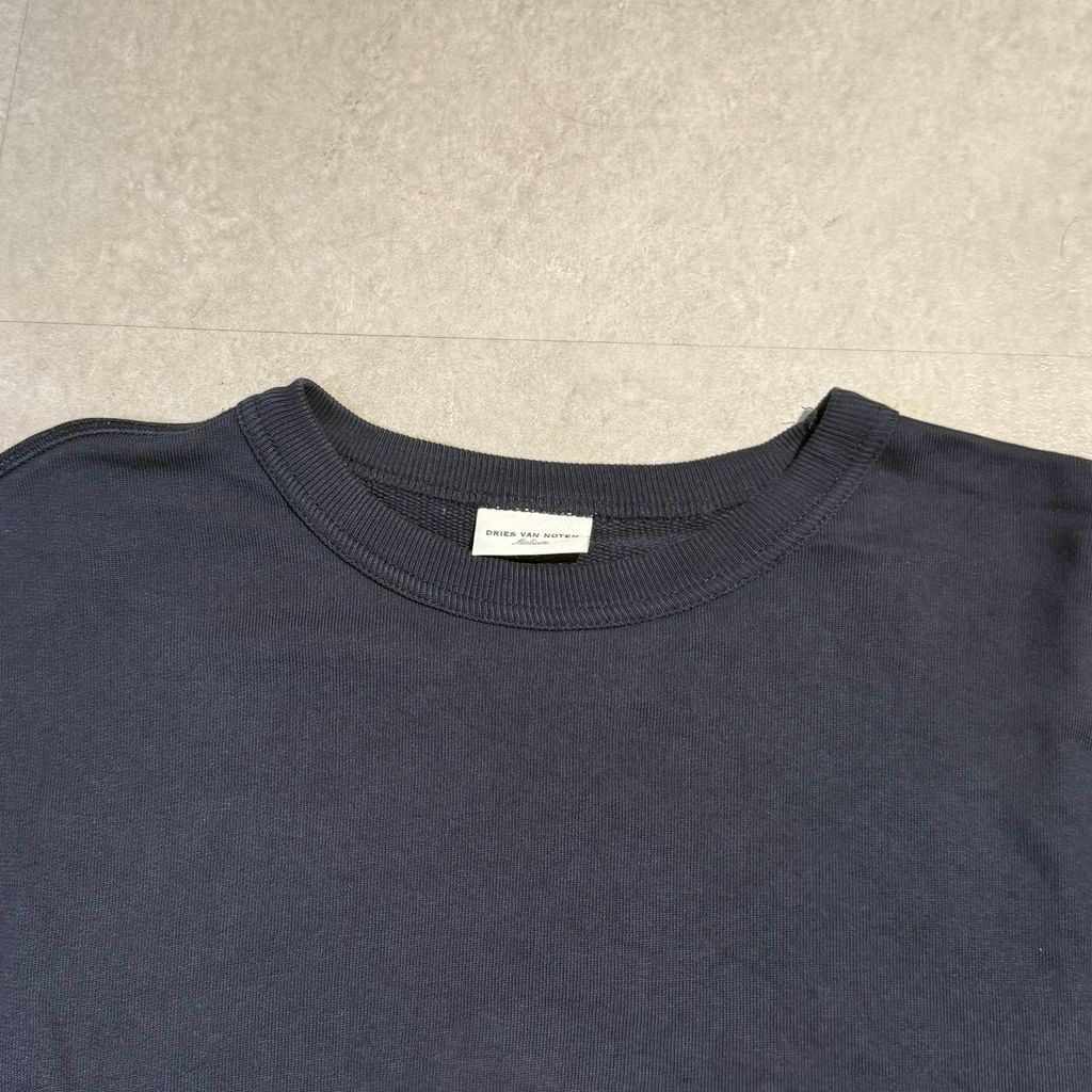 dries van noten オーバーサイズ スウェット ネイビー オーバーサイズ スウェットシャツ - 春夏 メンズ | Dries Van Noten