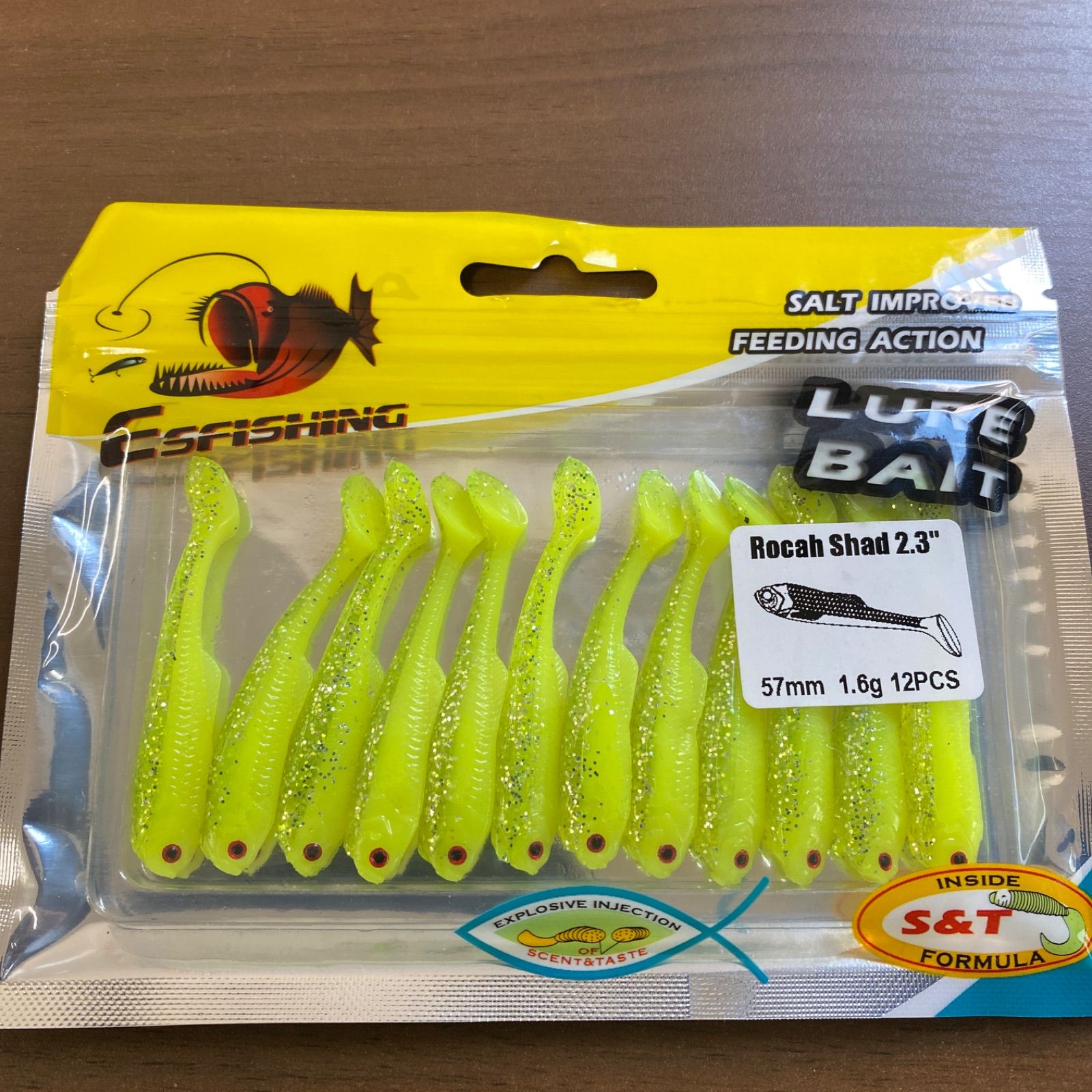小型 シャッドテール ワーム 57mm 2袋セット ダウンショット