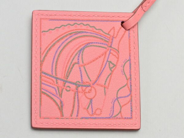 エルメス HERMES チャーム カレ ナノ ローブ デュ ソワール スイフト ローズエテ H080262CAAB ピンク レディース su_p e_u F-YA824