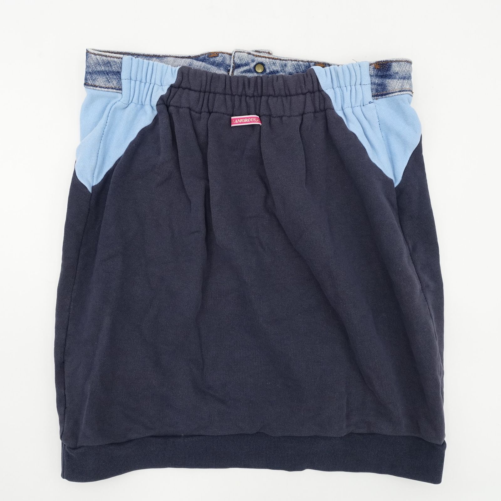 adidasリメイクデニム adidas GLAMOROUSJANEリメイク デニムスウェット ベアトップ F