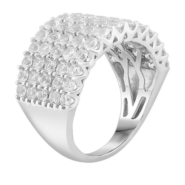 アンブランデッド レディース リング アクセサリー Sterling Silver Blue Topaz Square Halo Ring 送料無料 アンブランデッド レディース リング アクセサリー