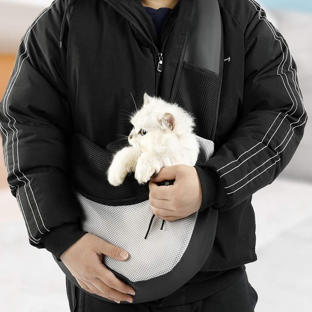 新品未使用】斜め掛けショルダーバッグ 犬猫用 ペットスリングバッグ  