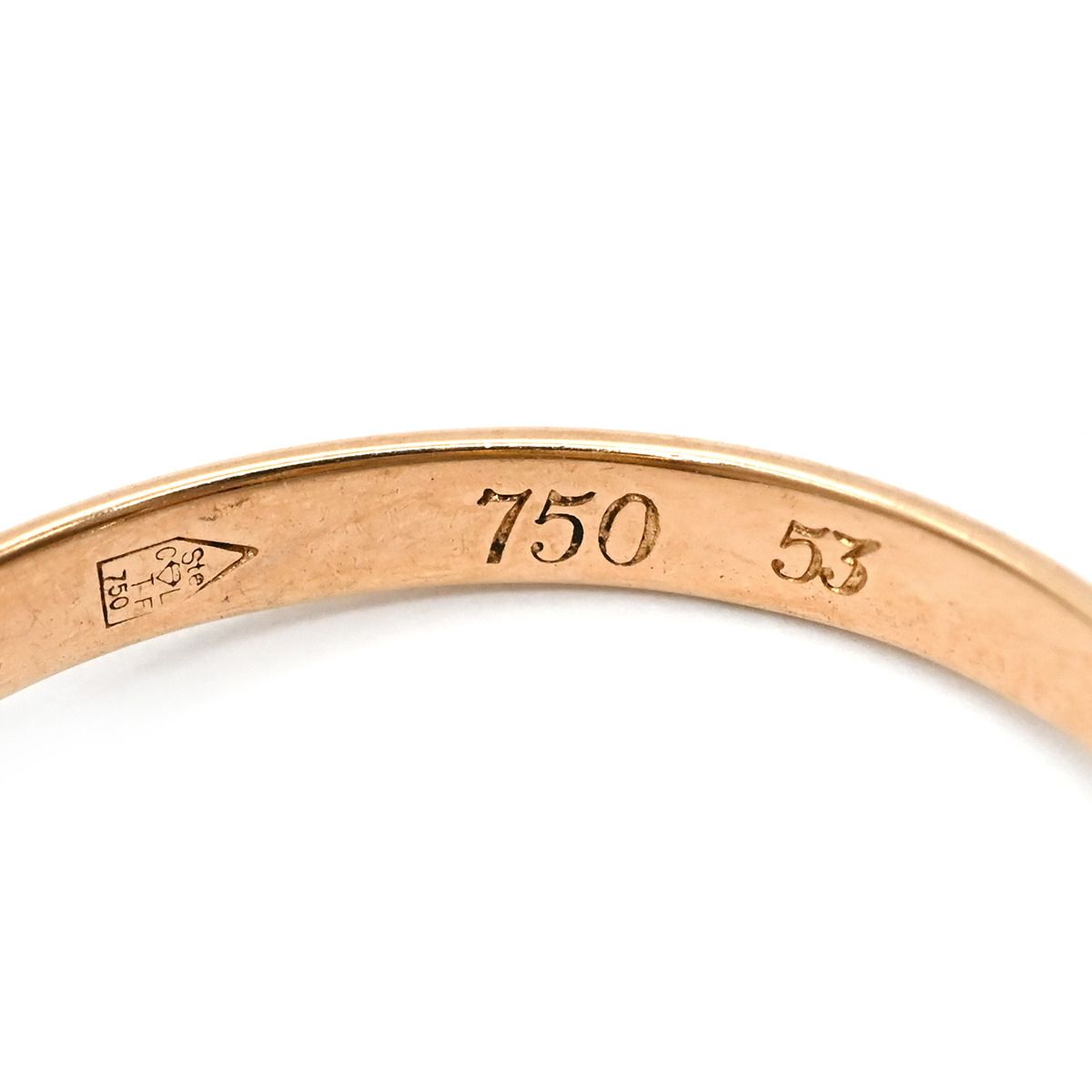 カルティエ Cartier リング 指輪 トリニティSM 5連 K18WG K18YG