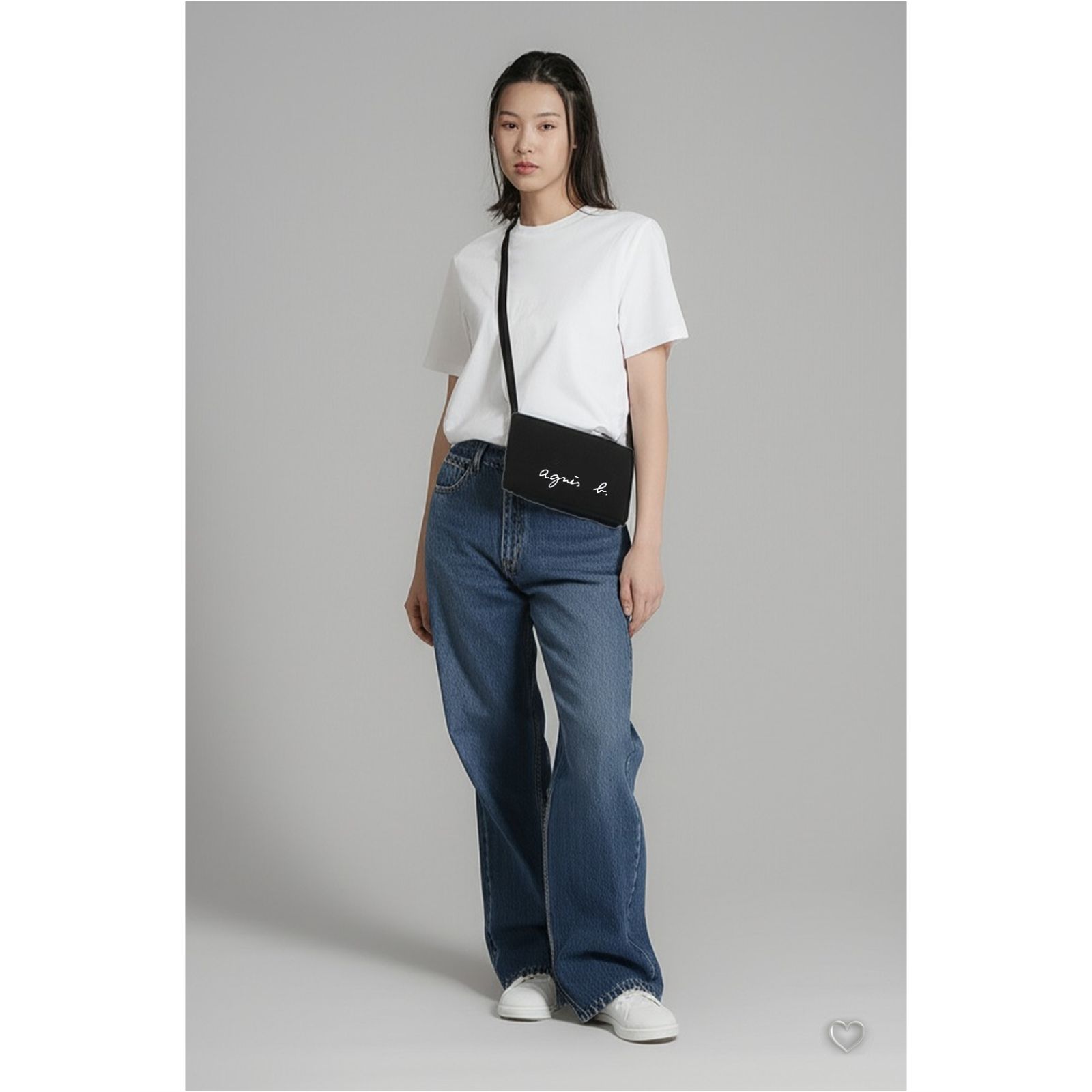 ミニショルダーバッグ アニエスベー サコッシュ Agnesb バック