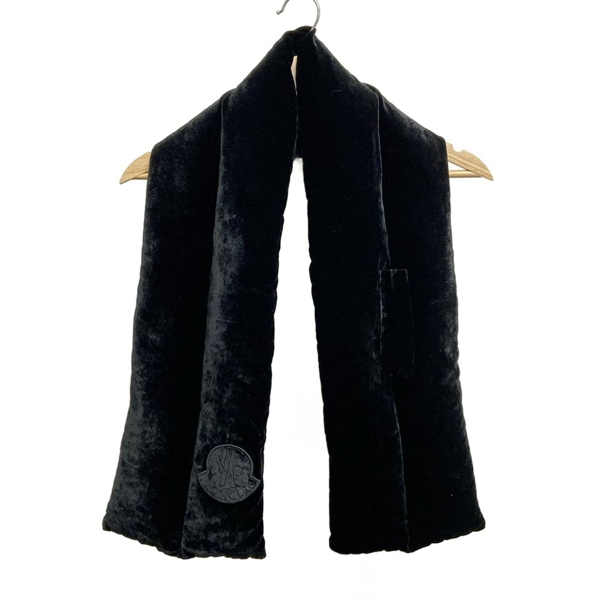 MONCLER モンクレール マフラー スカーフ ユニセックス BLACK MONCLER モンクレール マフラー スカーフ ユニセックス BLACK