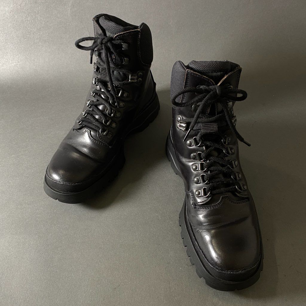 2h3 PRADA プラダ レースアップ トレッキングブーツ 5 1/2