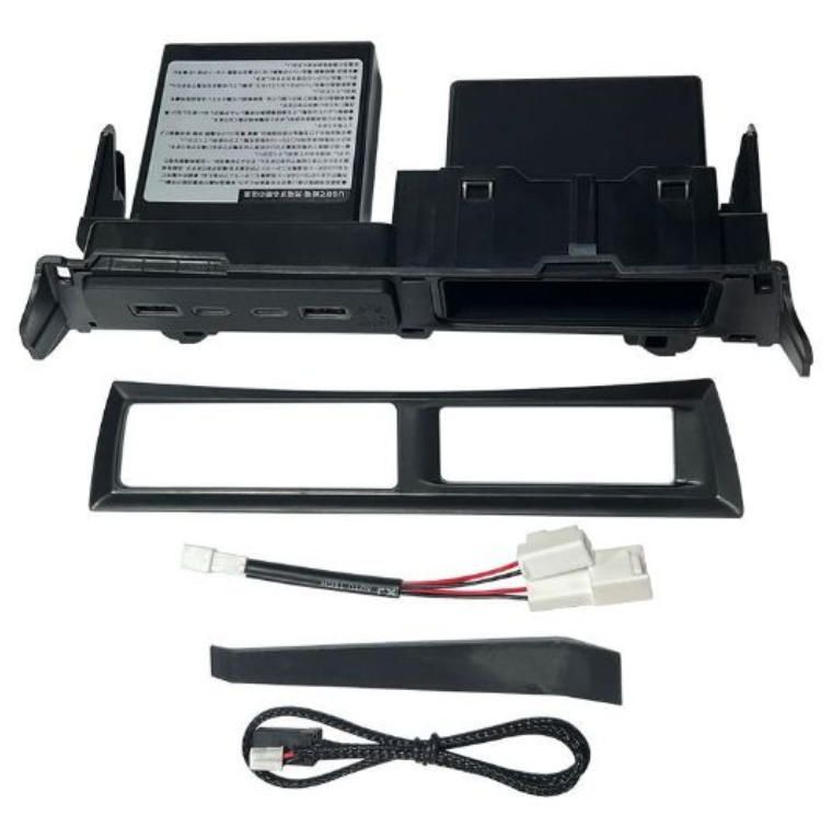 15-22款 トヨタ アルファード ヴェルファイア 30系 中央コンソール USB急速充電ポート 前方設置タイプ FFCRYSTALESIA_COM