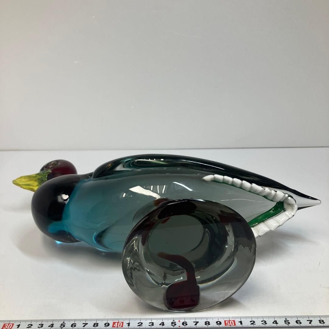ムラノガラス　アヒル特大置物 5236g 東H6-0131① ムラノガラス アヒル特大置物 5236g 東H6-0131① - メルカリ