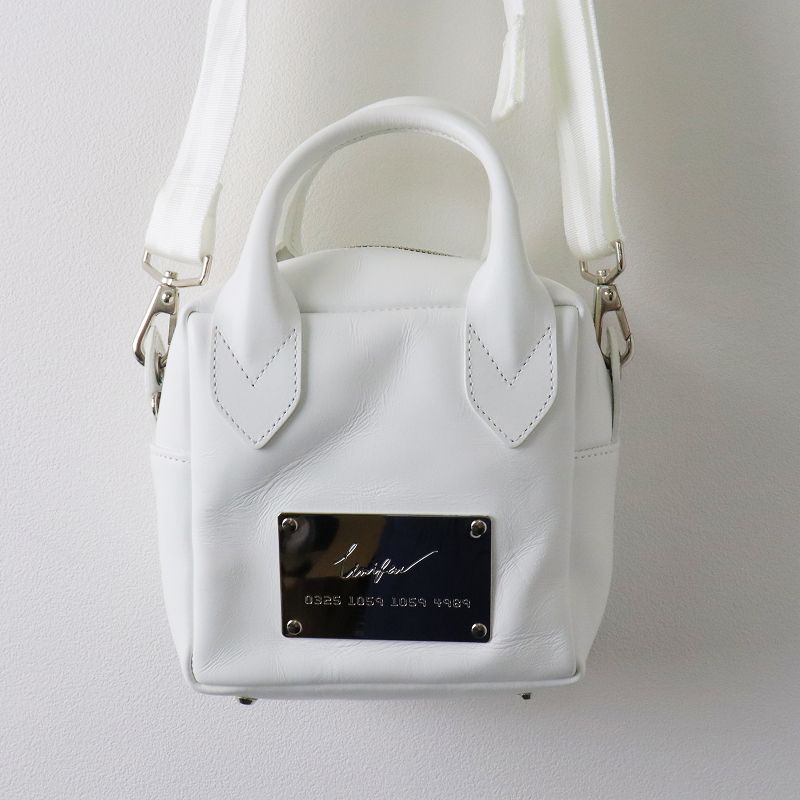 LIMI feu リミフゥ ヨウジヤマモト Matte Oil Leather Square Bag 