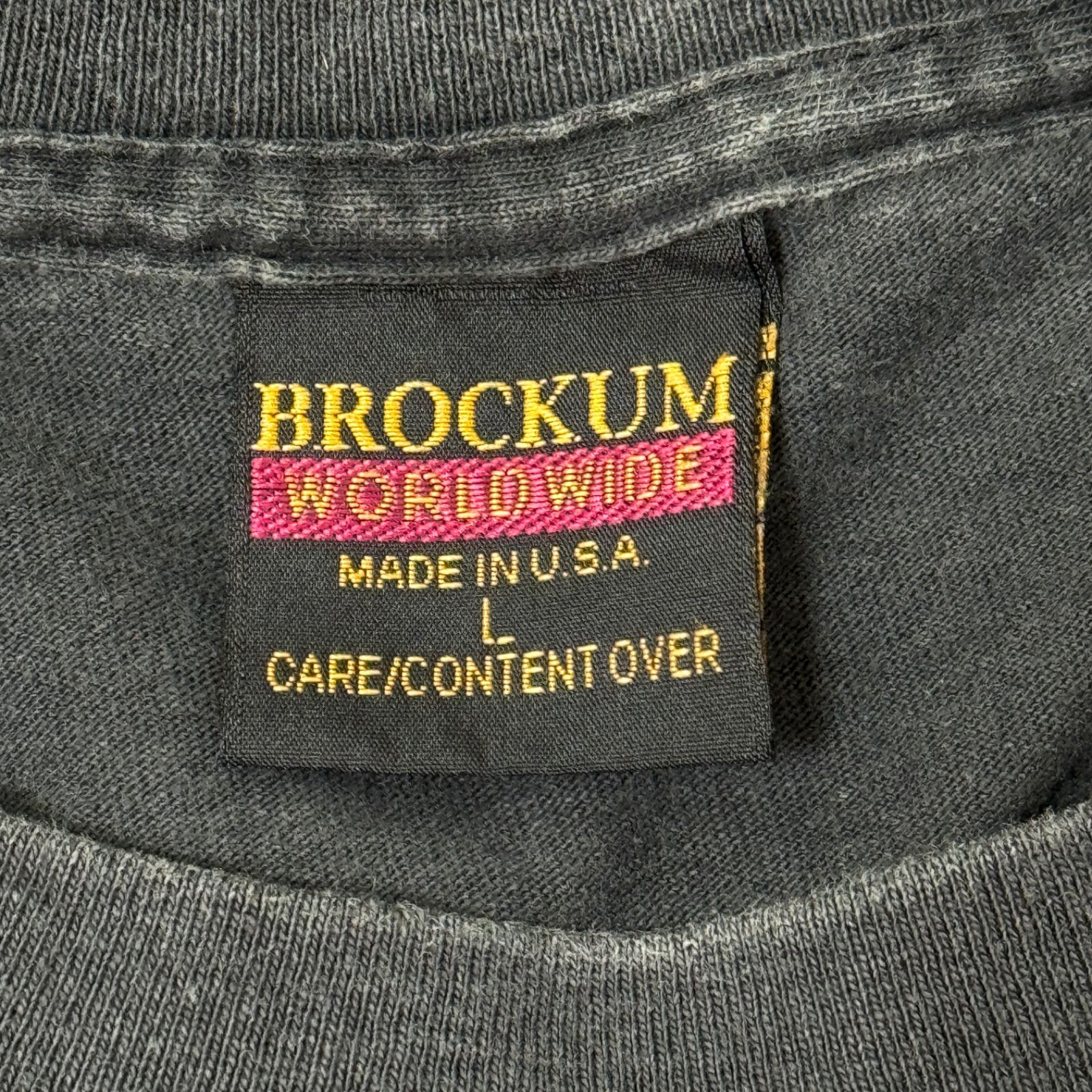 PINKFLOYD BROCKUMタグ/Lサイズ ピンク・フロイド Tシャツ Lサイズ ブラック ブロッカム BROCKUM