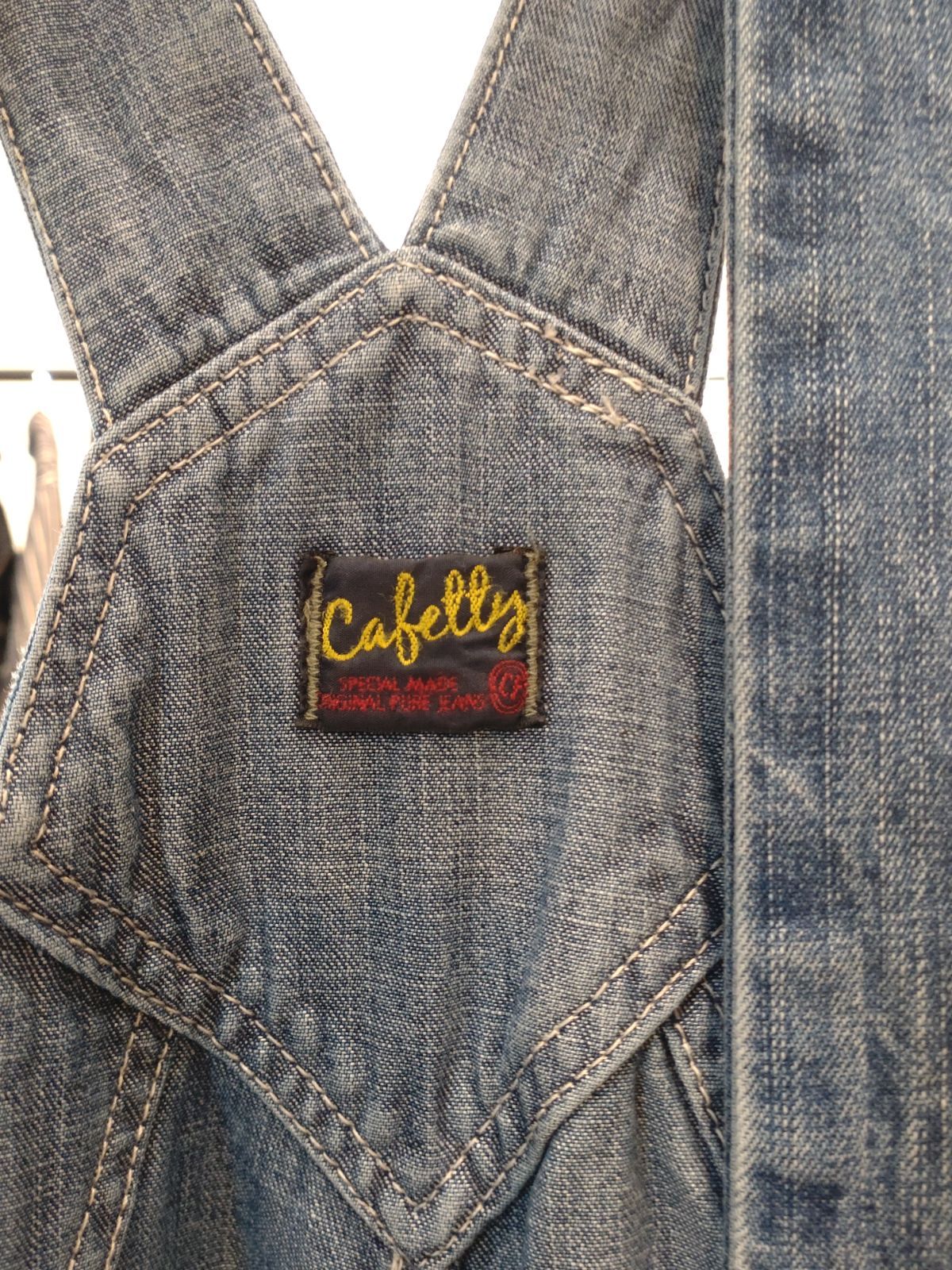 Cafetty ベイカーサロペット10ozデニム