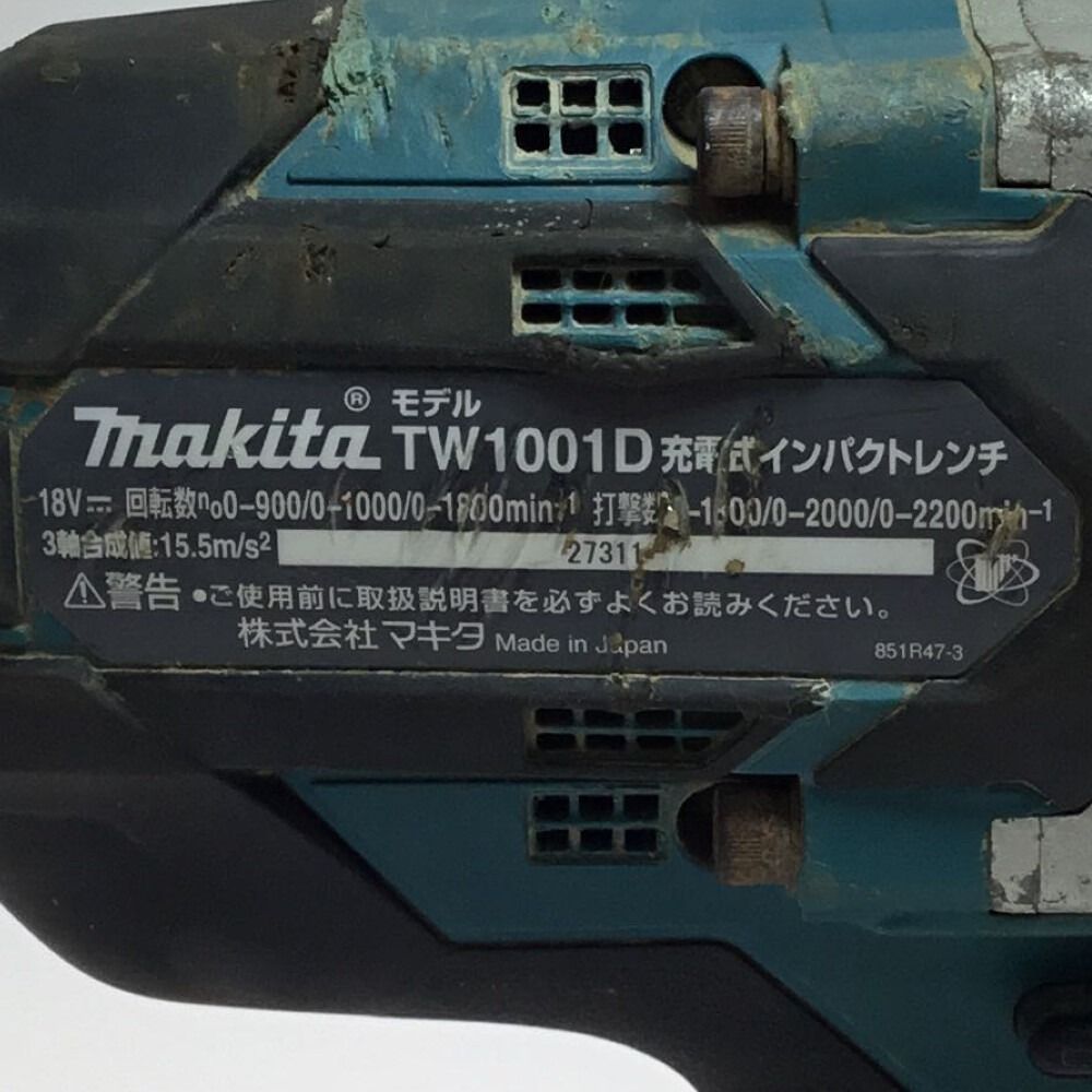 ΘΘMAKITA マキタ インパクトレンチ 充電池1個付 使用感有 TW1001 グリーン