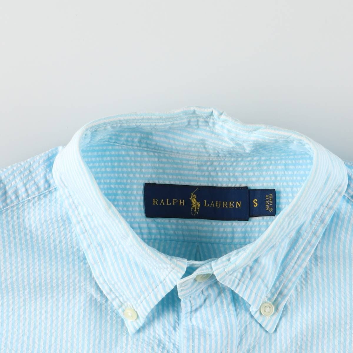 90s Ralph Lauren シアサッカー素材 ボタンダウン 半袖シャツ 黒 Amazon.co.jp: (ポロ ラルフローレン) メンズ ボタンダウン シア