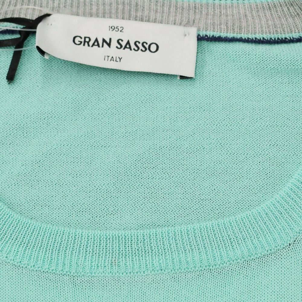 新品アウトレット】グランサッソ GRAN SASSO コットン クルーネック 