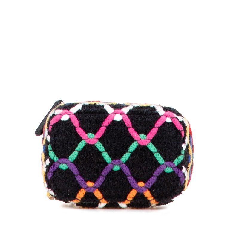 カラフルツイード♪【CHANEL】25C チェーン バニティバッグ シャネル マトラッセ ココマーク バニティバッグ チェーン