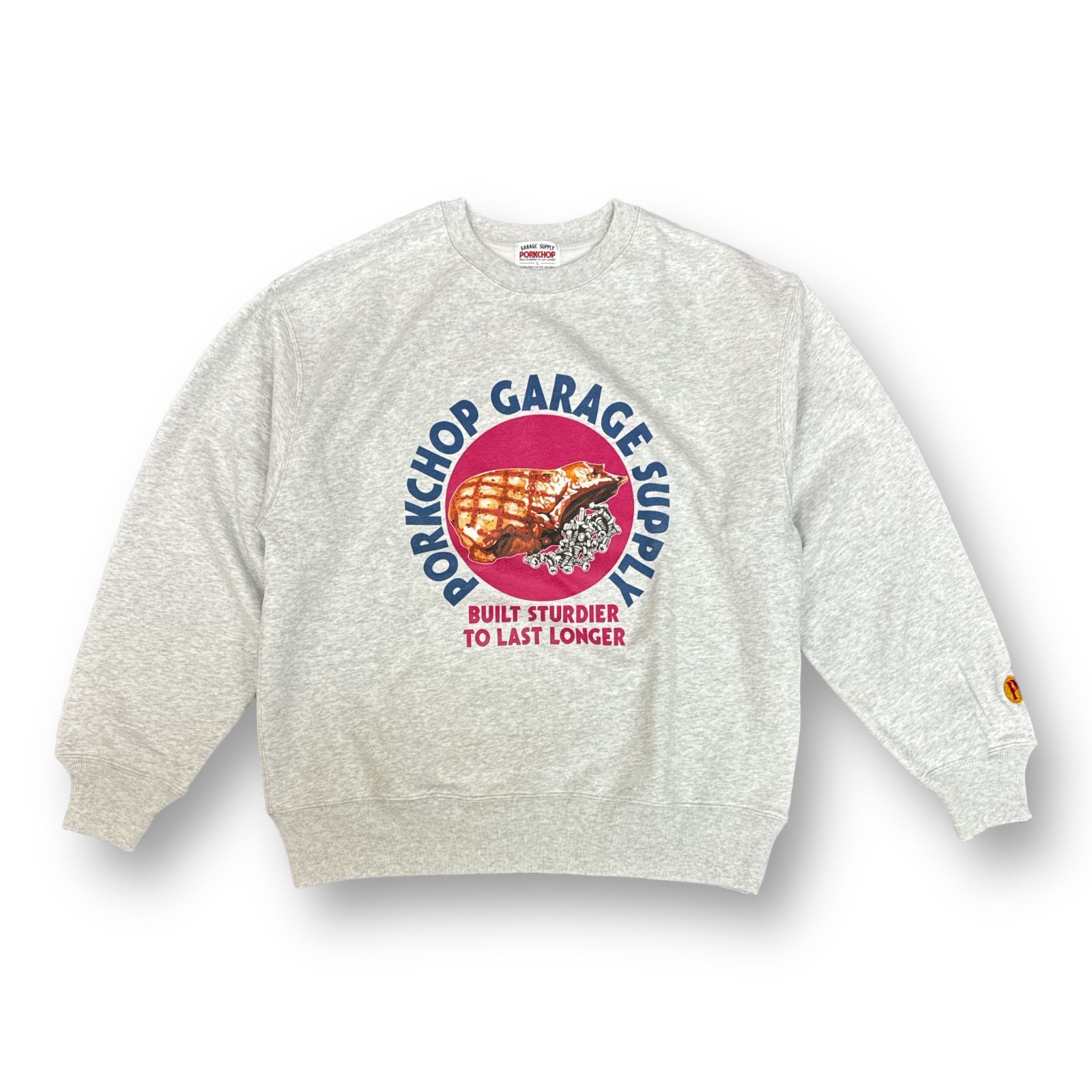 定価18700円 新品 PORKCHOP GARAGE SUPPLY PC & SCREW SWEAT クルーネック スウェット トレーナー ポークチョップ  ガレージサプライ グレー - メルカリ