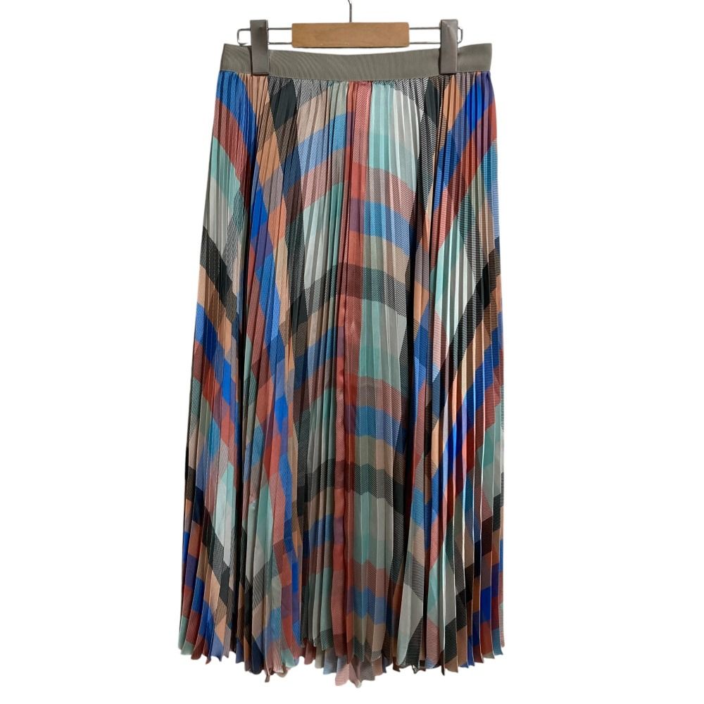 美品 sacai サカイ Plaid Skirt プリーツラップスカート 22