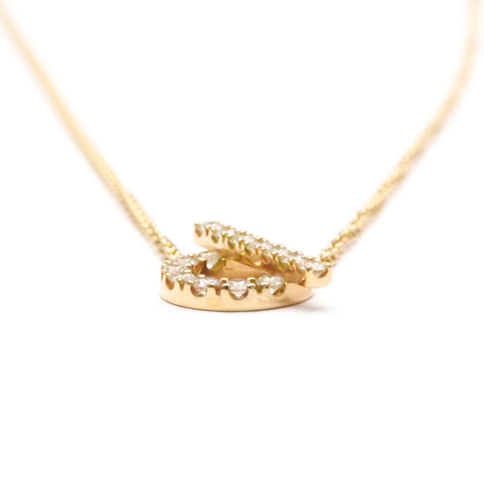 エルメス フィネス ネックレス PG ピンクゴールドxダイヤモンド レディース