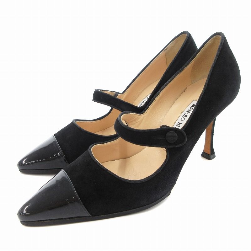 マノロブラニク MANOLO BLAHNIK パンプス メリージェーン