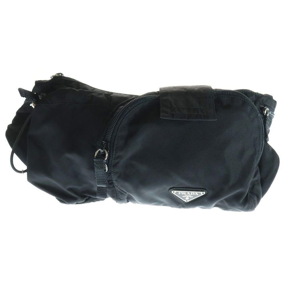 PRADA プラダ ナイロン ウエストボディ バッグ ブラック