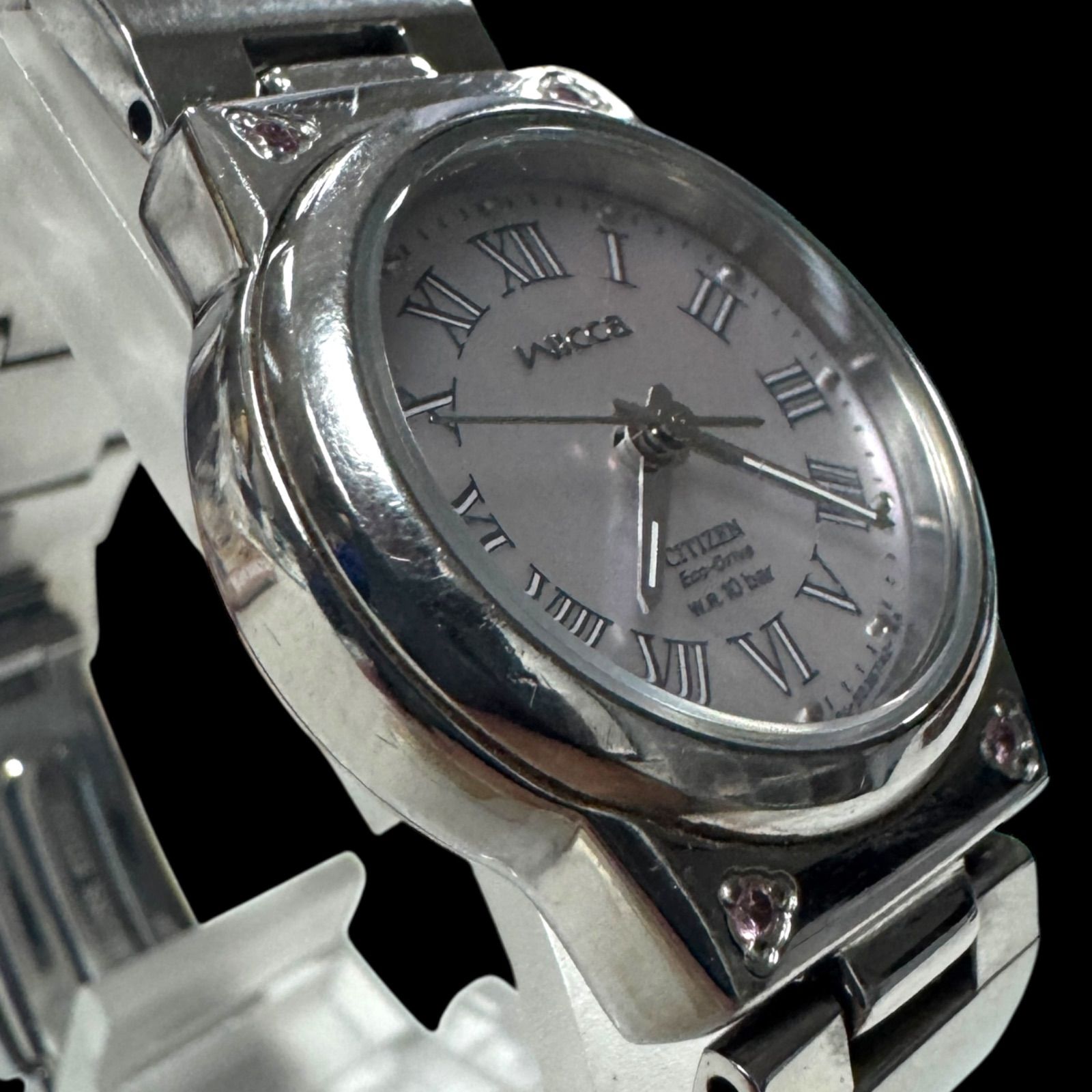 ウィッカ シチズン wicca ソーラー エコドライブ 腕時計 レディース KH9-965-91 CITIZEN] ウィッカ wicca ソーラーテック ( シルバー ⁄ 日常生活防水