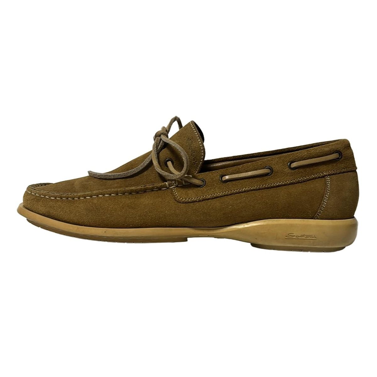 SANTONI サントーニ スリッポン 5 1|2 レディース - ベージュ