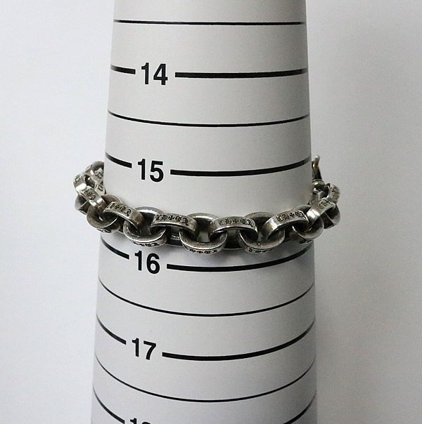 ［美品］クロムハーツ ペーパーチェーンブレスレット 7インチ シルバー925 クロムハーツ ペーパーチェーン ブレスレット 7インチ / CHROME