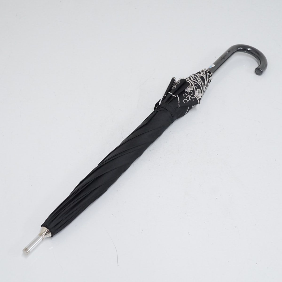Auroraさん専用 晴雨兼用日傘 AURORA オーロラ（株） USED美品 ブラック 刺繍 フラワー