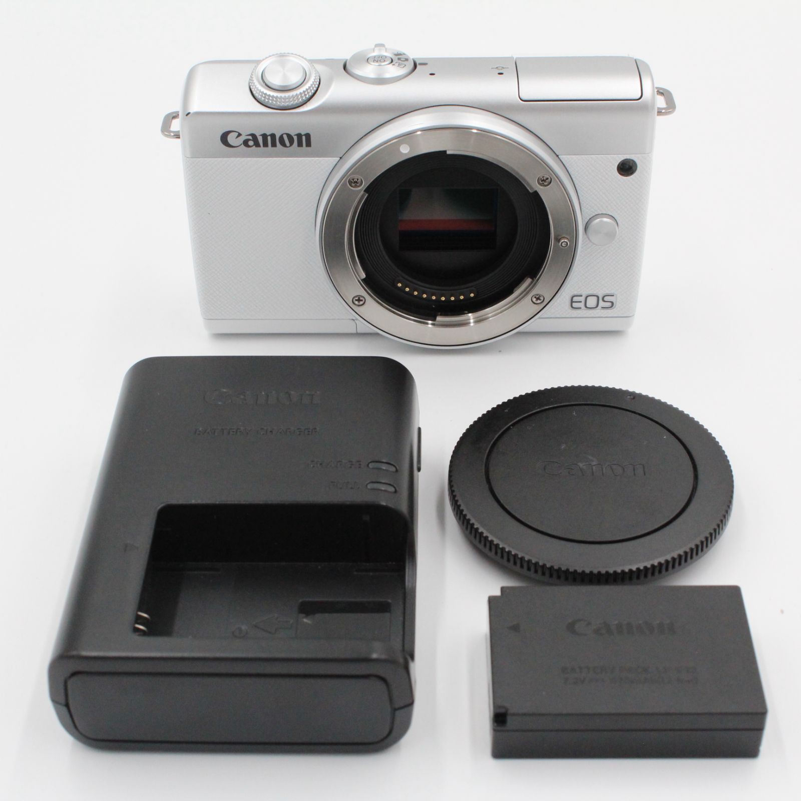 ☆新品級☆ CANON キヤノン EOS M200 ボディ ホワイト - メルカリ