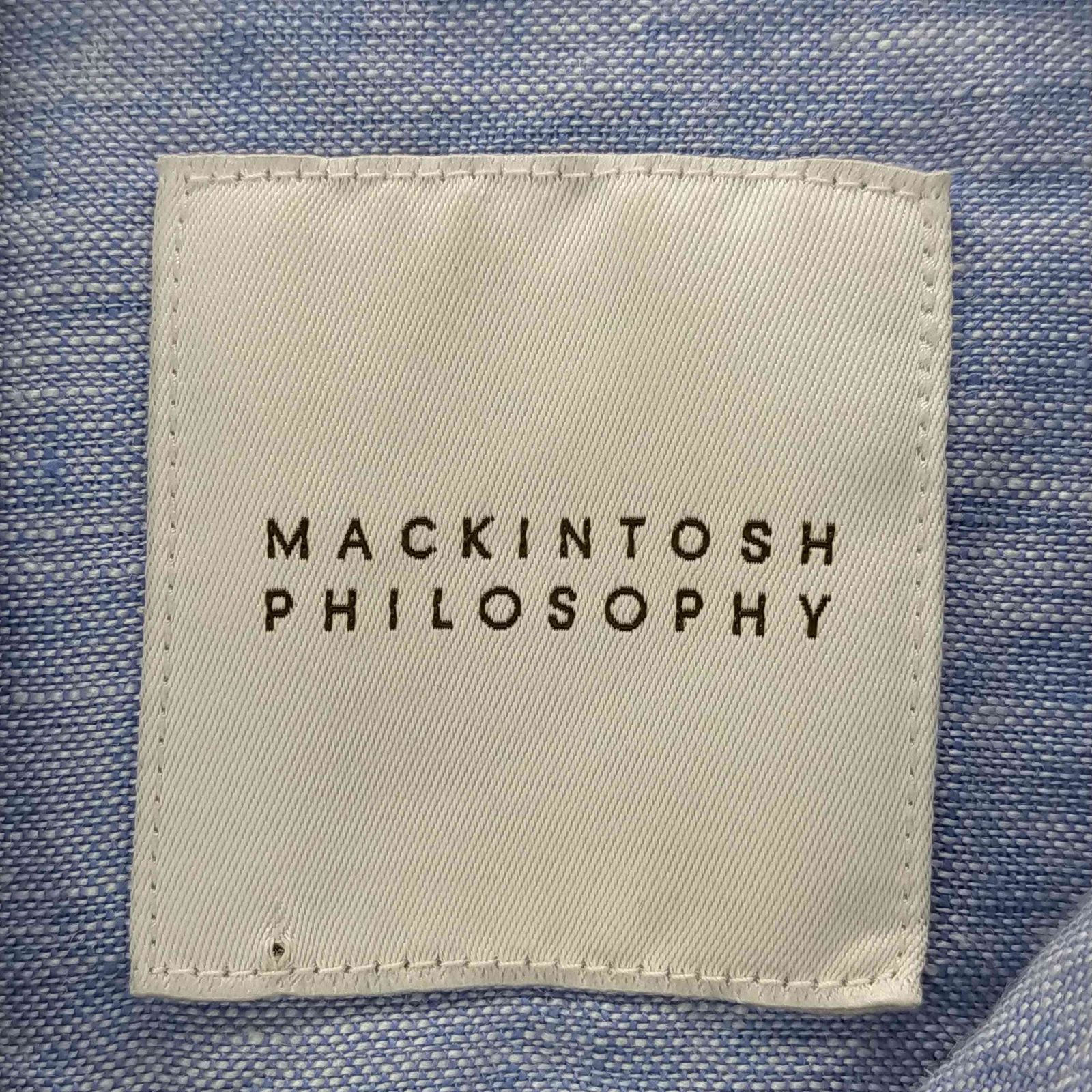 新品未使用 タグ付き　マッキントッシュフィロソフィー リネン半袖ブラウス　38 マッキントッシュフィロソフィー MACKINTOSH PHILOSOPHY S/S