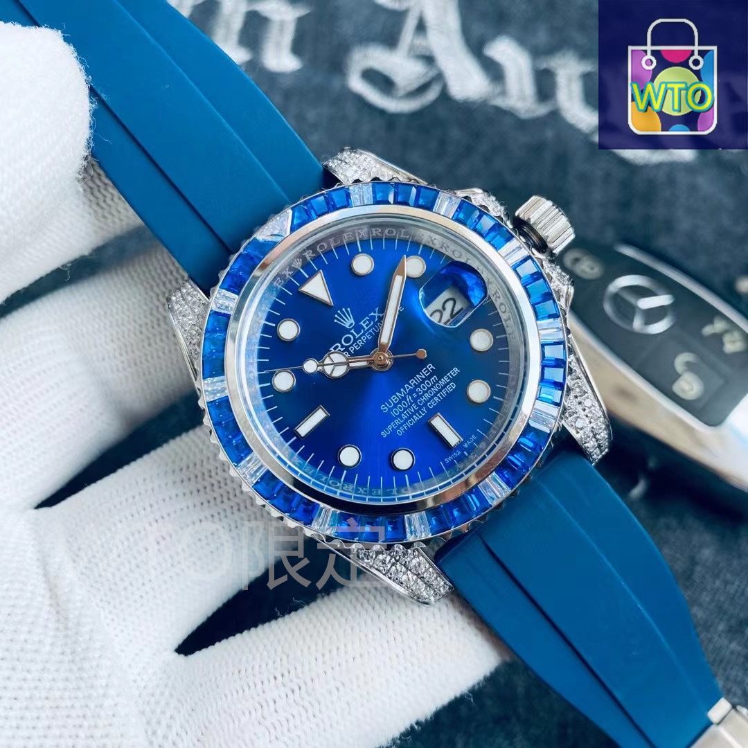 ROLEX 新品未使用　箱付き　青色波模様 スカーフ　大判　レア ROLEX 新品未使用 箱付き 青色波模様 スカーフ 大判 レア