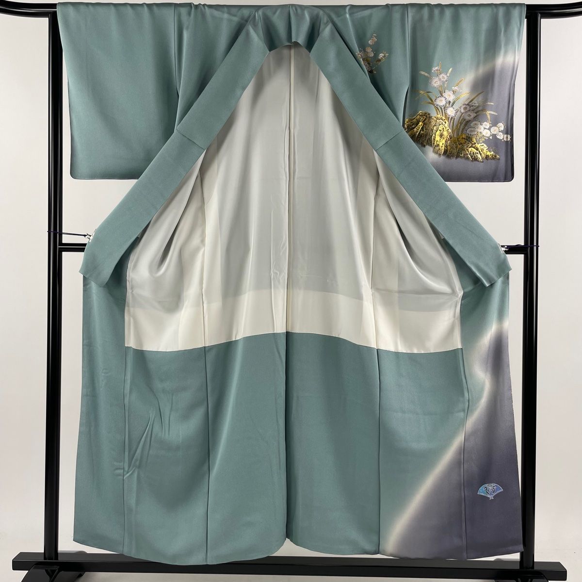 平和屋着物○金彩友禅 卓越技能者・名工・和田光正 訪問着 御所車扇面