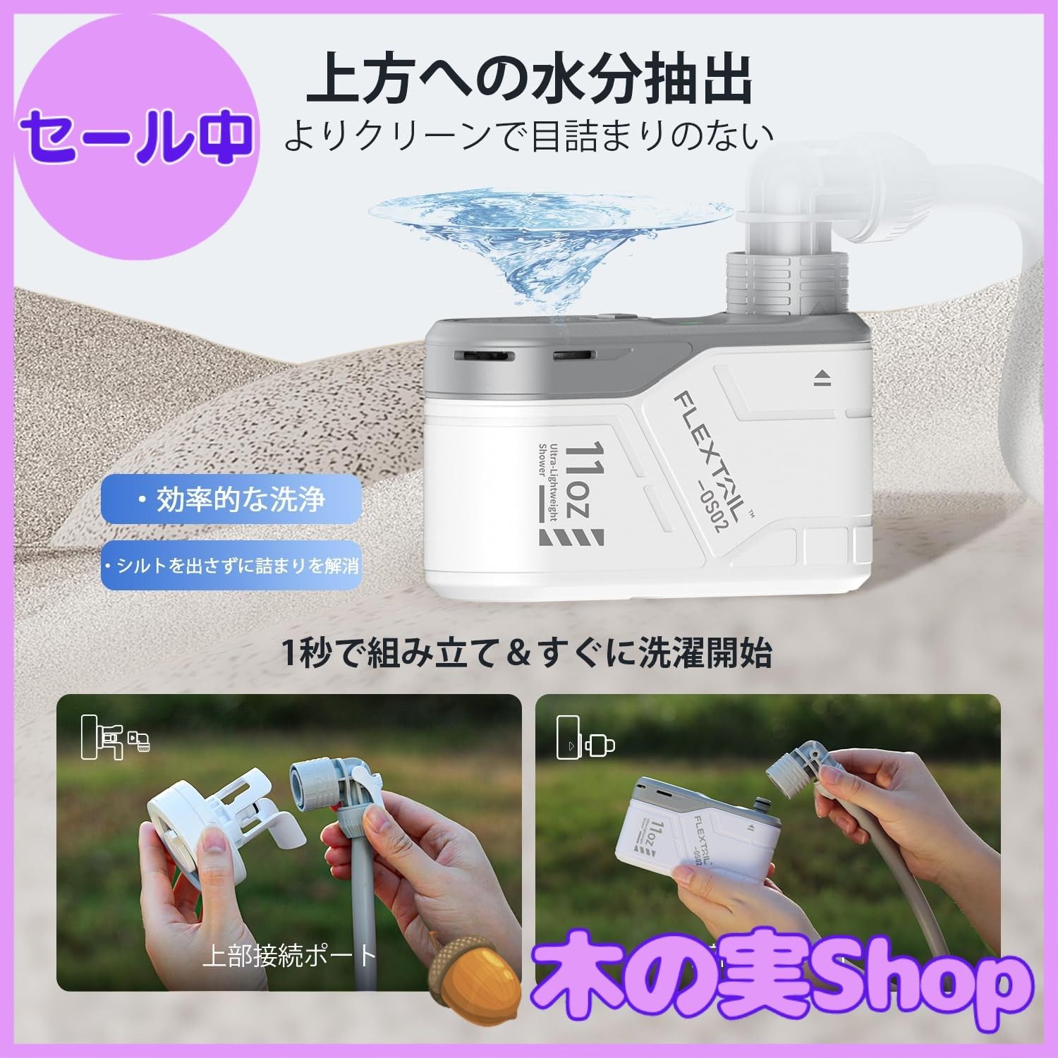 水流量両段モード
