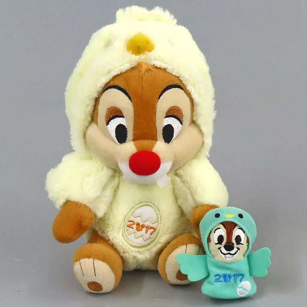 【同梱可】中古品 ディズニー チップ デール ぬいぐるみ 干支 2018 スノースノー 等 グッズセット