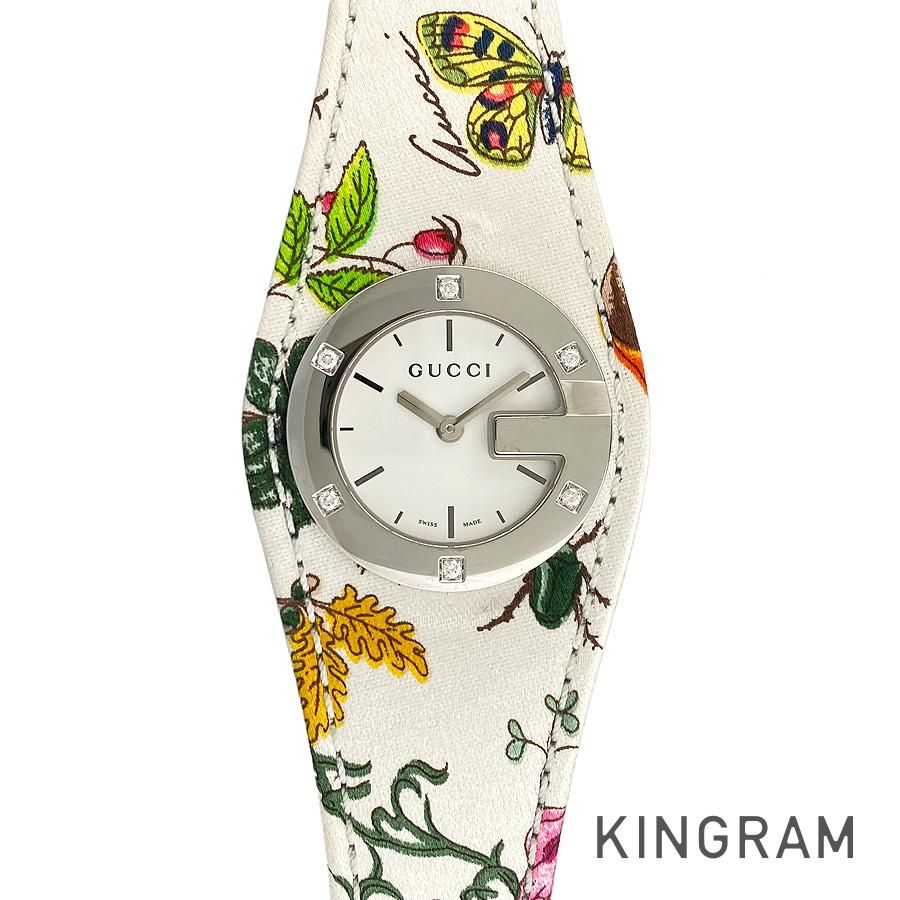 グッチ GUCCI Gフレーム クォーツ 104 フローラベルト G