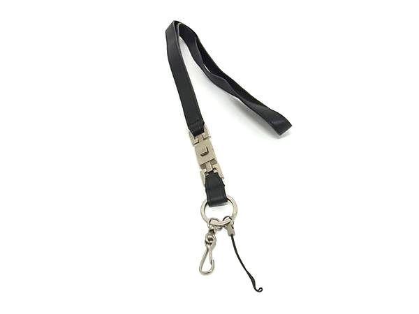 GUCCI グッチ ストラップ ネックストラップ - ブラック系 レザー