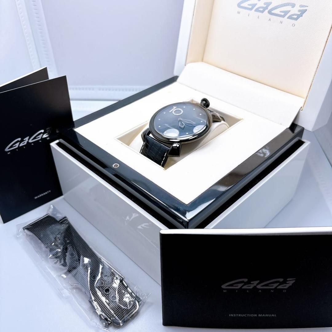 370ガガミラノ マヌアーレシン 5092.D ダイヤ 腕時計 限定110本 - メルカリ 