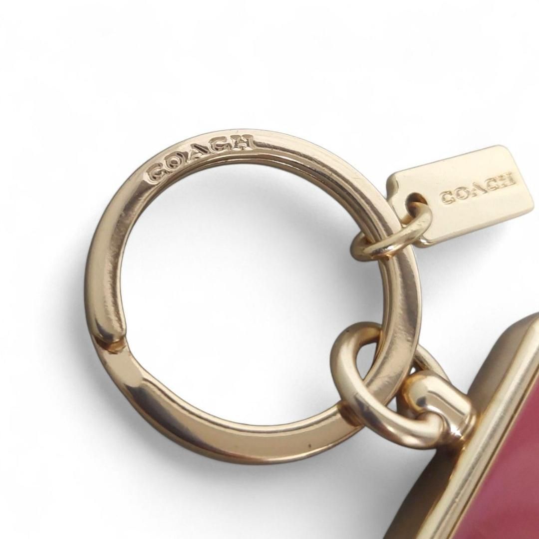 美品 COACH コーチ キーホルダー キーリング チャーム バッグ