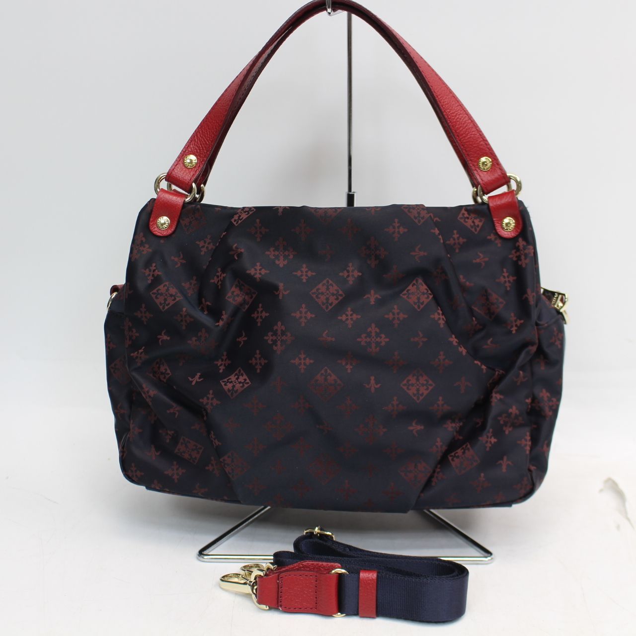 ヒッキー　美品　ラシット ショルダーバッグ ネイビー russet ネイビー/レッド ショルダーバッグ 【公式通販】